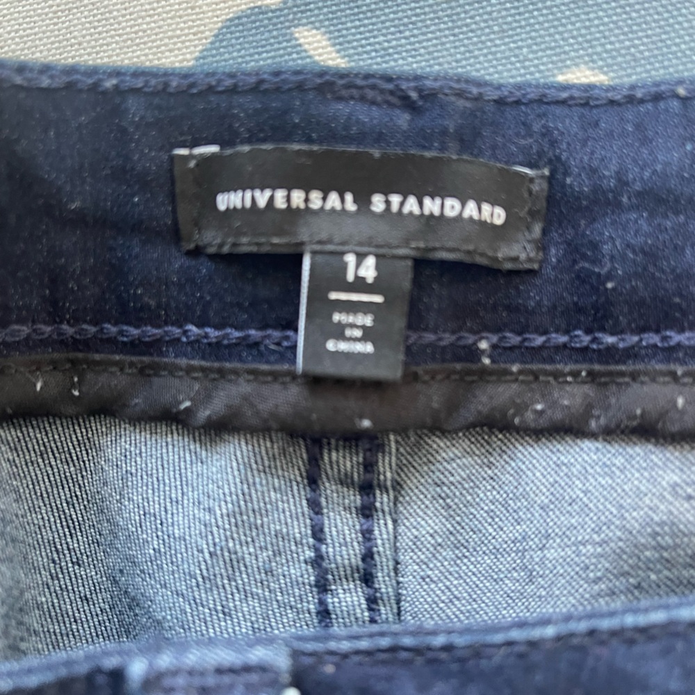 Universal Standard Seine High Rise Skinny Jeans Dark Wash Size 14 - Picture 6 of 8